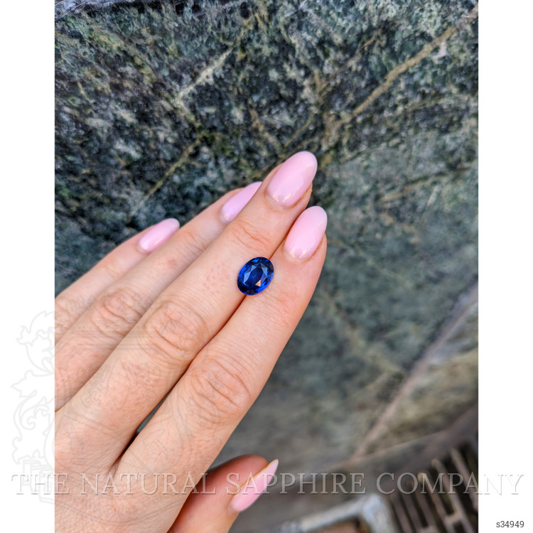 3.08 Ct. Blue Sapphire from Ceylon (Sri Lanka)