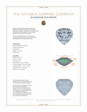 3.68 Ct. Blue Sapphire from Ceylon (Sri Lanka) 3 D Scan Report