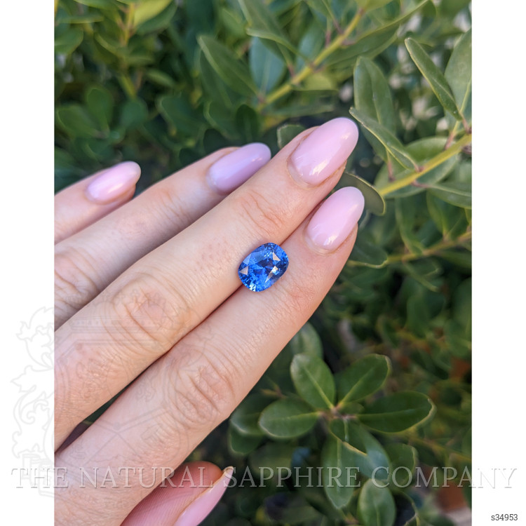 3.41 Ct. Blue Sapphire from Ceylon (Sri Lanka)