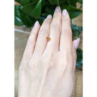 1.08 Ct. Orange Sapphire from Madagascar Life Style