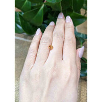 1.08 Ct. Orange Sapphire from Madagascar Life Style