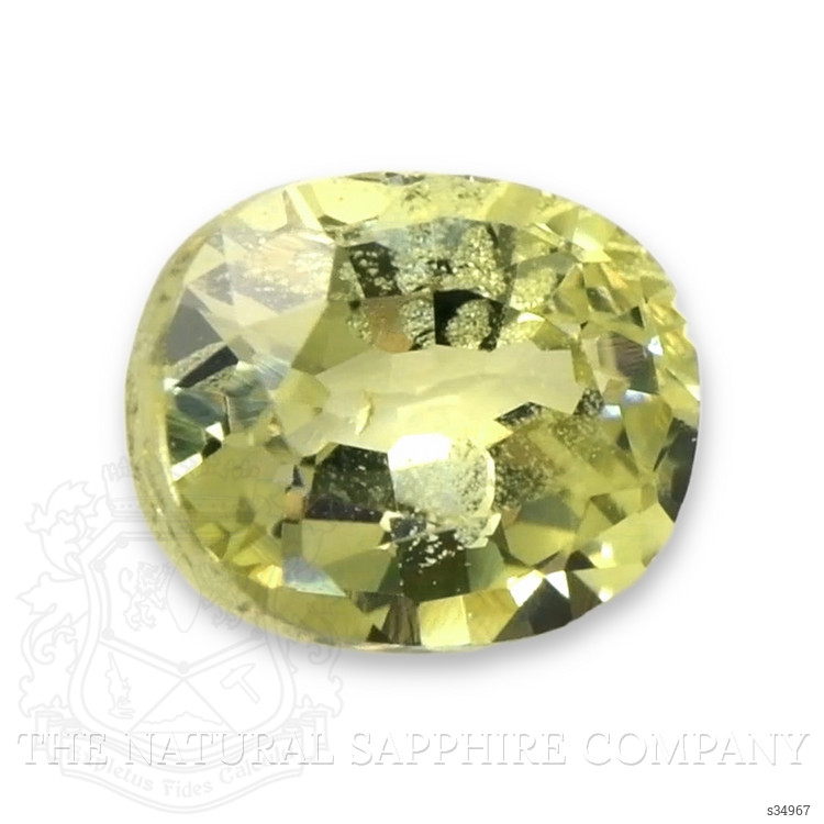0.71 Ct. Yellowish Green Sapphire from Madagascar
