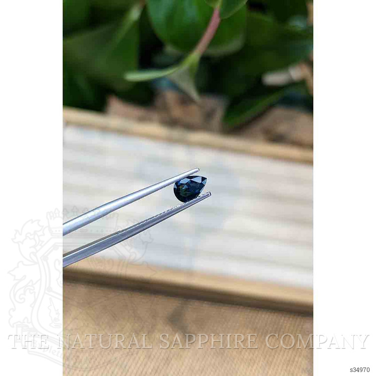 0.72 Ct. Blue Sapphire from Ceylon (Sri Lanka)
