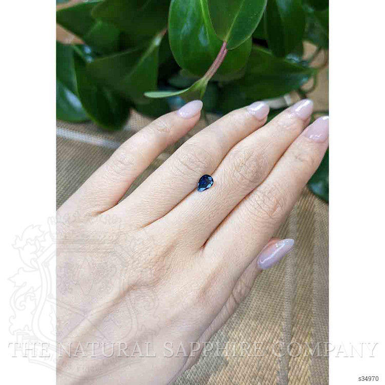 0.72 Ct. Blue Sapphire from Ceylon (Sri Lanka)
