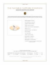 2.01 Ct. Yellowish Orange Sapphire from Ceylon (Sri Lanka) Scan Report