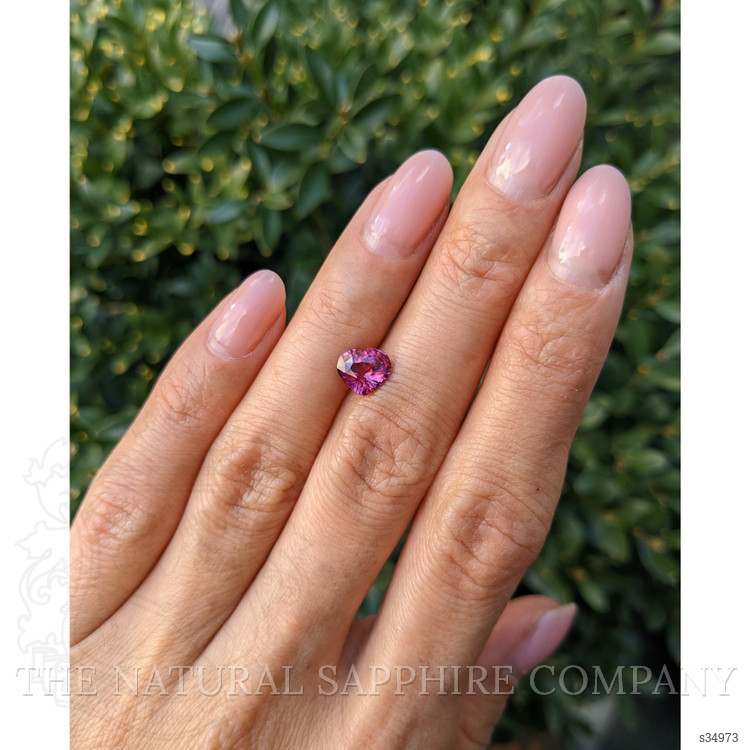 1.52 Ct. Purplish Pink Sapphire from Ceylon (Sri Lanka)