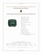 3.05 Ct. Bluish Green Sapphire from Ceylon (Sri Lanka) Scan Report