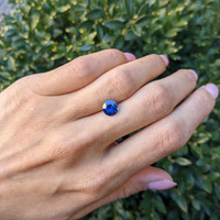 1.61 Ct. Blue Sapphire from Ceylon (Sri Lanka) Life Style