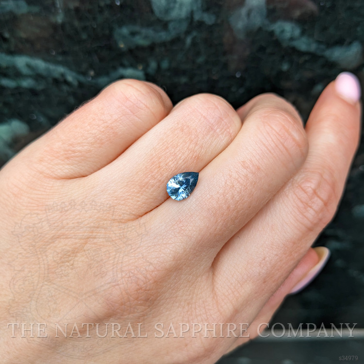 1.23 Ct. Greenish Blue Sapphire from Montana