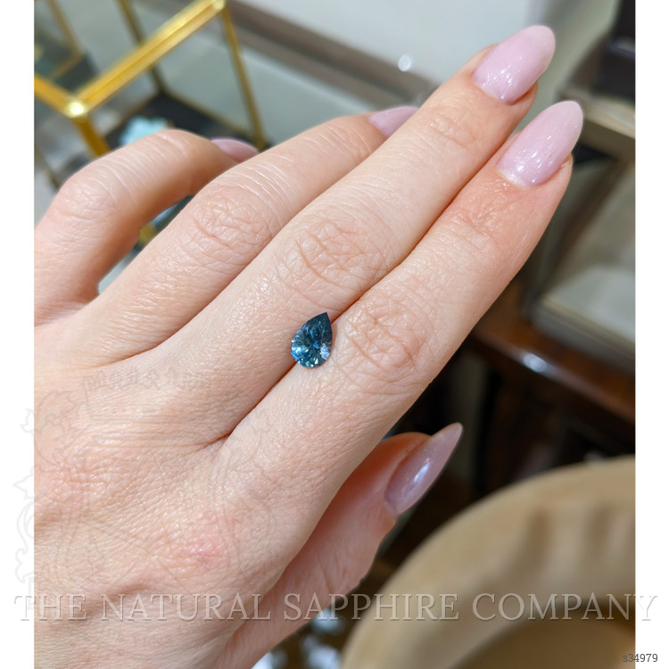 1.23 Ct. Greenish Blue Sapphire from Montana