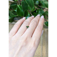 1.06 Ct. Yellowish Green Sapphire from Thailand Life Style