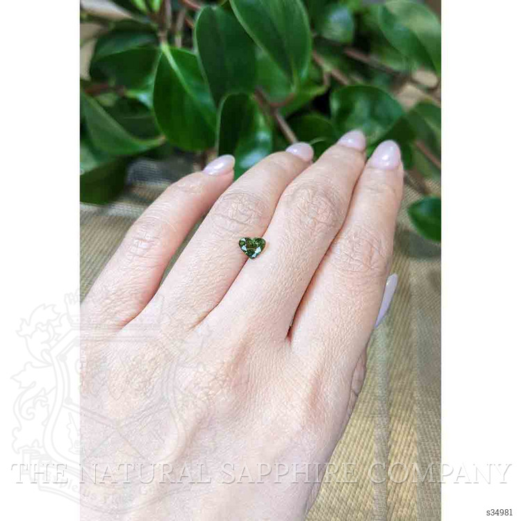 1.06 Ct. Yellowish Green Sapphire from Thailand