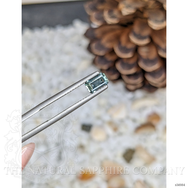 0.65 Ct. Bluish Green Sapphire from Madagascar