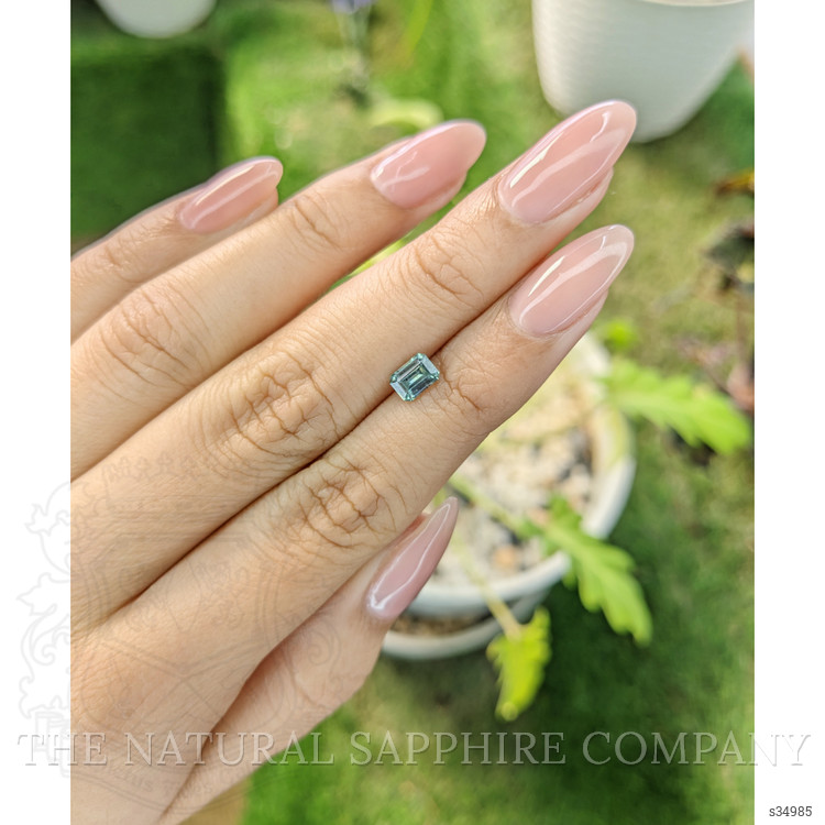 0.73 Ct. Bluish Green Sapphire from Madagascar