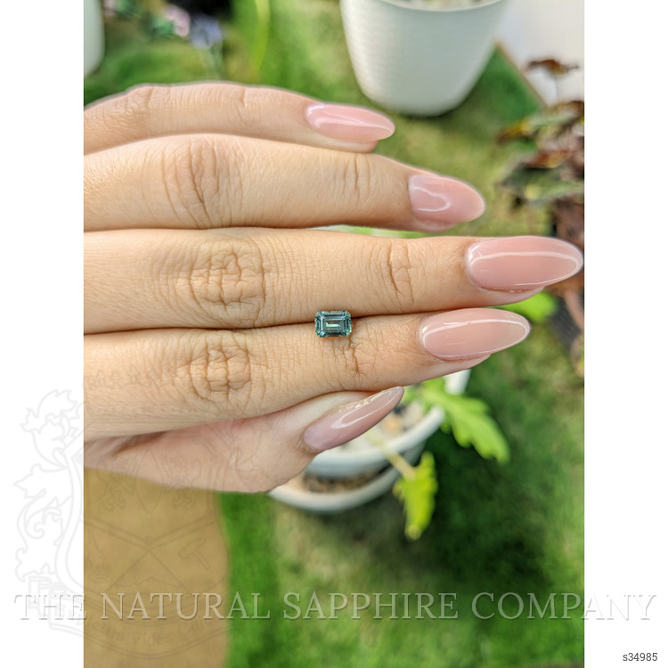 0.73 Ct. Bluish Green Sapphire from Madagascar