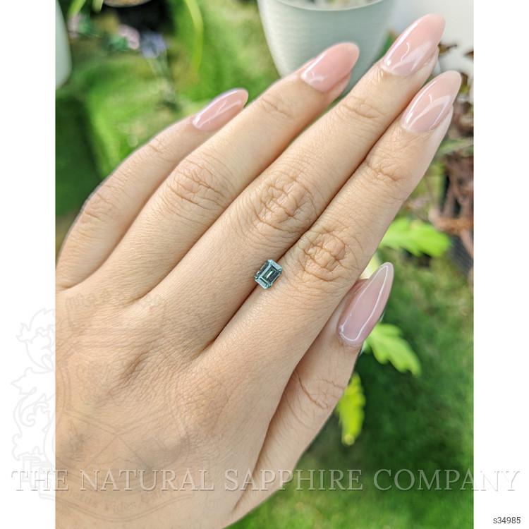 0.73 Ct. Bluish Green Sapphire from Madagascar