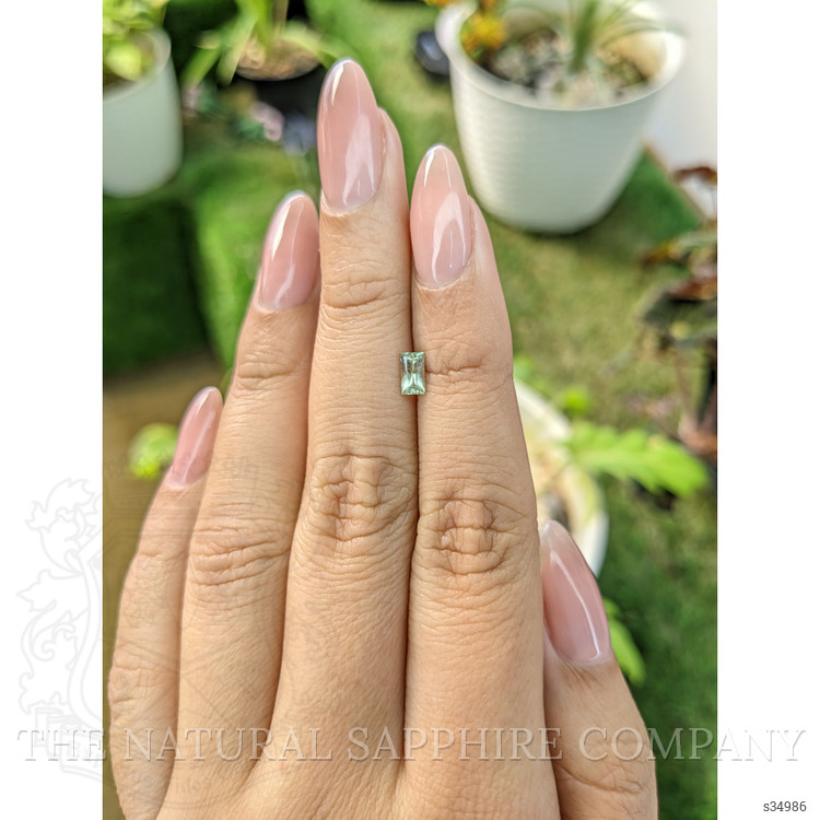 0.40 Ct. Yellowish Green Sapphire from Madagascar