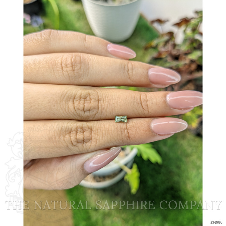 0.40 Ct. Yellowish Green Sapphire from Madagascar