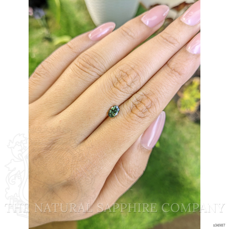 0.73 Ct. Green Sapphire from Madagascar