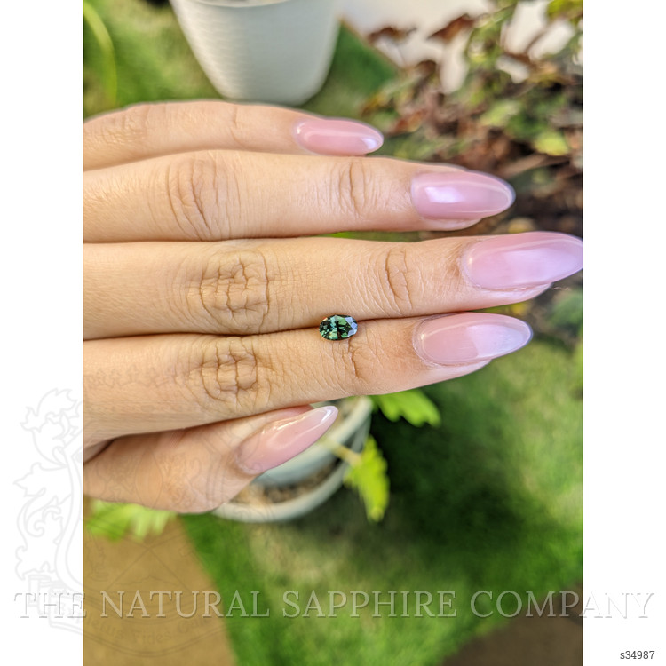 0.73 Ct. Green Sapphire from Madagascar