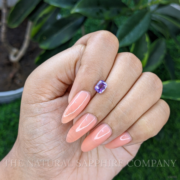 1.10 Ct. Pinkish Purple Sapphire from Tanzania