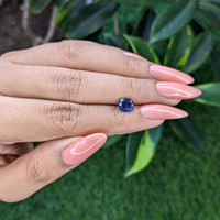 1.24 Ct. Blue Sapphire from Tanzania Life Style