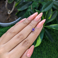 0.57 Ct. Pinkish Purple Sapphire from Tanzania Life Style