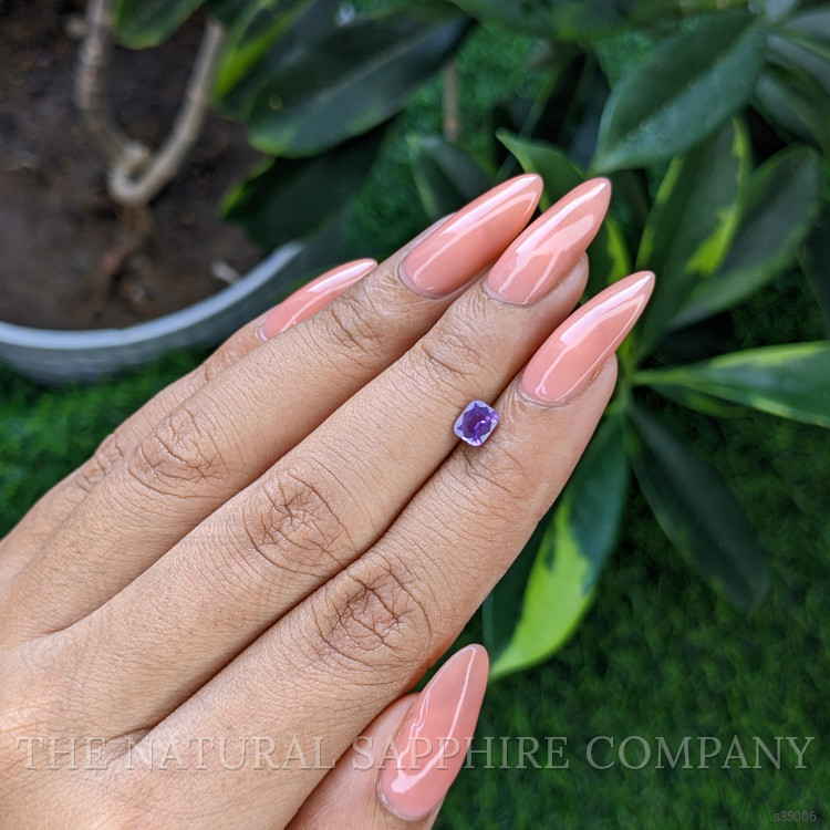 0.57 Ct. Pinkish Purple Sapphire from Tanzania