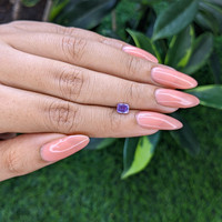 0.57 Ct. Pinkish Purple Sapphire from Tanzania Life Style