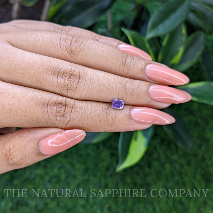 0.57 Ct. Pinkish Purple Sapphire from Tanzania