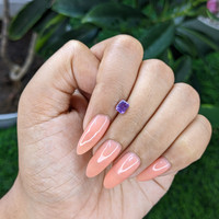 0.57 Ct. Pinkish Purple Sapphire from Tanzania Life Style