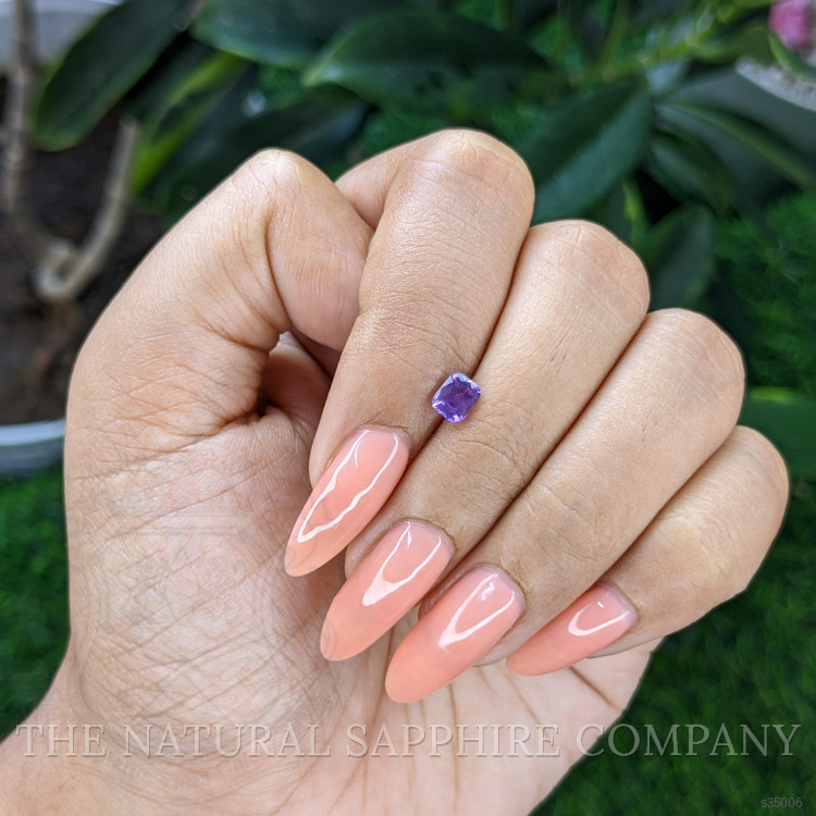 0.57 Ct. Pinkish Purple Sapphire from Tanzania
