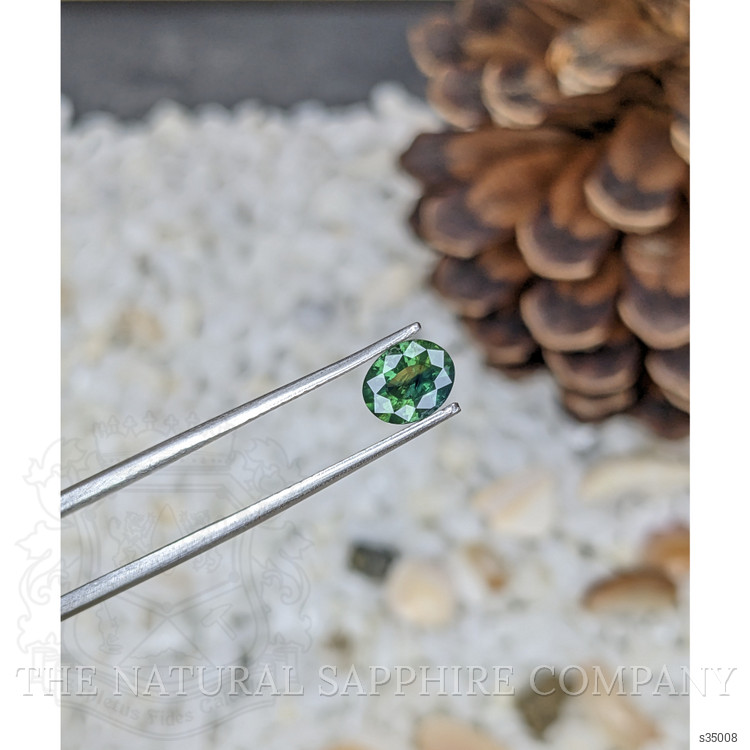 0.88 Ct. Bluish Green Sapphire from Madagascar