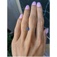 1.03 Ct. Blue Sapphire from Ceylon (Sri Lanka) Life Style