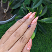 0.62 Ct. Violet Sapphire from Tanzania Life Style