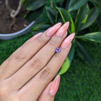 0.54 Ct. Purple Sapphire from Tanzania Life Style