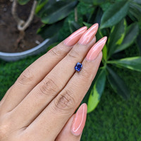 0.75 Ct. Blue Sapphire from Tanzania Life Style