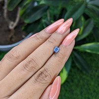 0.56 Ct. Blue Sapphire from Tanzania Life Style