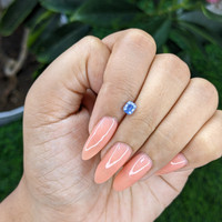 0.56 Ct. Blue Sapphire from Tanzania Life Style