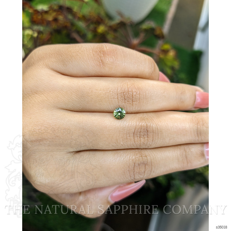 0.71 Ct. Yellowish Green Sapphire from Madagascar