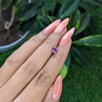 0.63 Ct. Pinkish Purple Sapphire from Tanzania Life Style