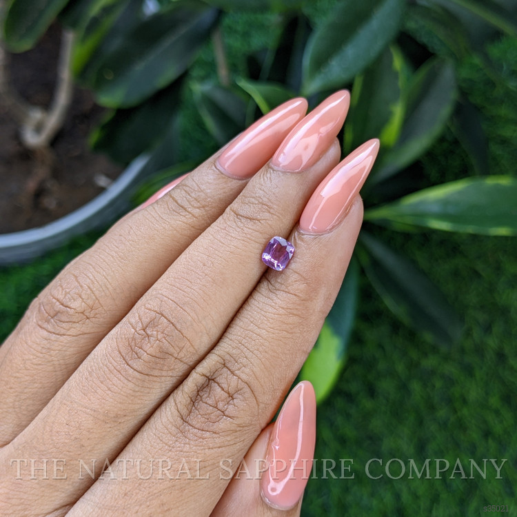 0.63 Ct. Pinkish Purple Sapphire from Tanzania