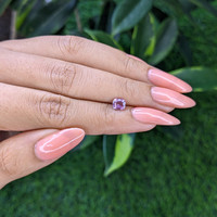 0.63 Ct. Pinkish Purple Sapphire from Tanzania Life Style