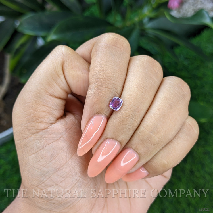 0.63 Ct. Pinkish Purple Sapphire from Tanzania
