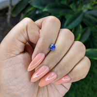 0.90 Ct. Blue Sapphire from Tanzania Life Style