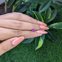 0.72 Ct. Purple Sapphire from Tanzania Life Style