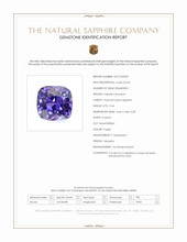 0.64 Ct. Purple Sapphire from Tanzania Scan Report