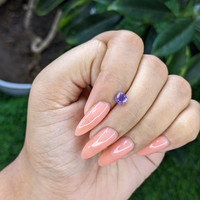 0.77 Ct. Purple Sapphire from Tanzania Life Style