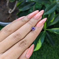 0.77 Ct. Purple Sapphire from Tanzania Life Style