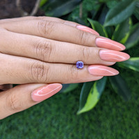 0.77 Ct. Purple Sapphire from Tanzania Life Style